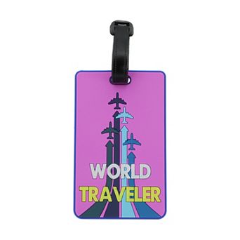 1 pc WORLD Pattern Luggage Tag for Travelling