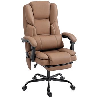 HOMCOM Office Chair with Massage, Reclining Desk Chair