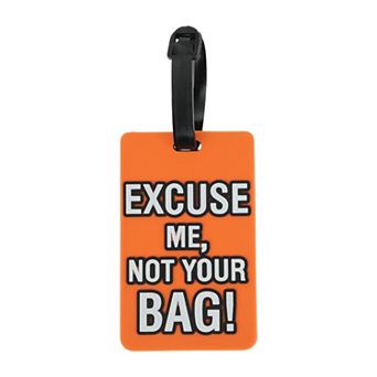 1 pc EXCUSE Pattern Luggage Tag for Travelling