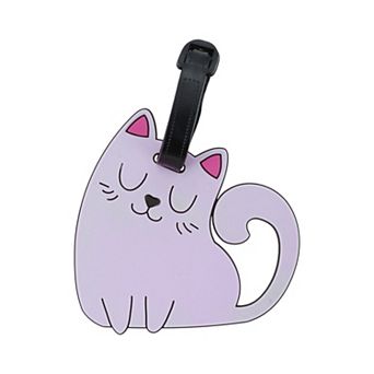 1 pc Squinting Cat Luggage Tag for Travelling