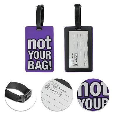 1 Pc NOT Pattern Luggage Tag for Travelling