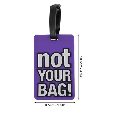 1 Pc NOT Pattern Luggage Tag for Travelling