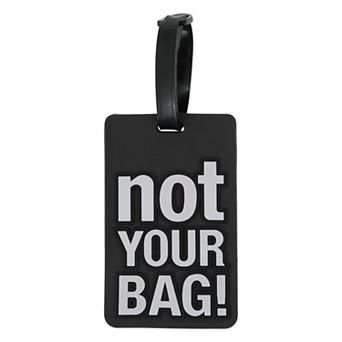 1 pc NOT Pattern Luggage Tag for Travelling
