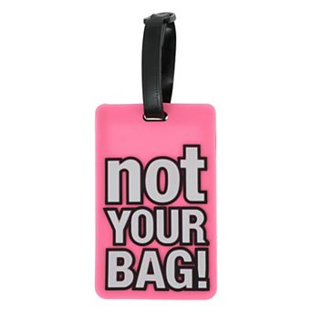 1 pc NOT Pattern Luggage Tag for Travelling