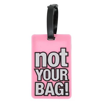 1 pc NOT Pattern Luggage Tag for Travelling