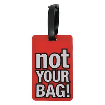 1 pc NOT Pattern Luggage Tag for Travelling