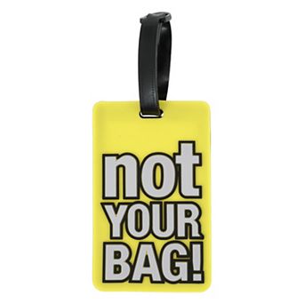 1 pc NOT Pattern Luggage Tag for Travelling