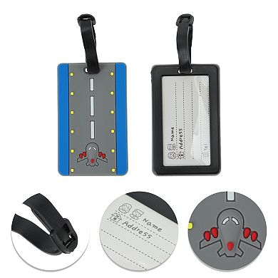 1 Pc Aircraft Route Pattern Luggage Tag for Travelling