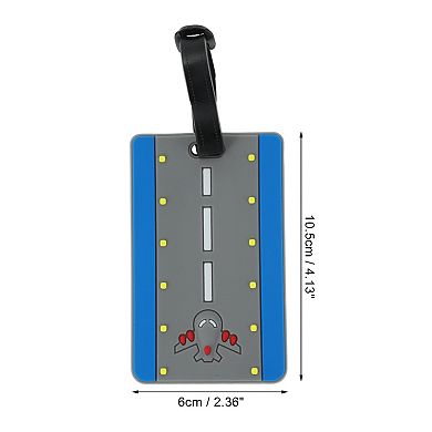 1 Pc Aircraft Route Pattern Luggage Tag for Travelling