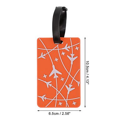 1 Pc Airplane Lines Pattern Luggage Tag for Travelling