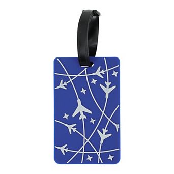 1 pc Airplane Lines Pattern Luggage Tag for Travelling