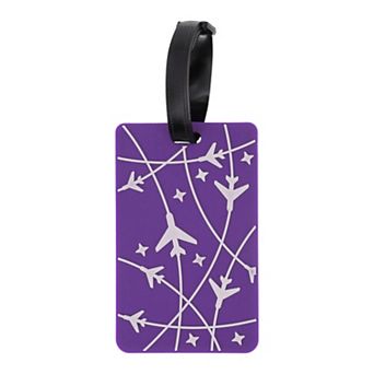 1 pc Airplane Lines Pattern Luggage Tag for Travelling
