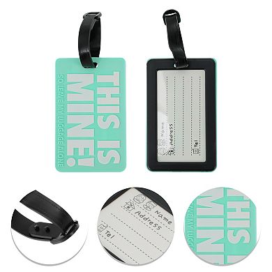 1 Pc THIS IS MINE Pattern Luggage Tag for Travelling