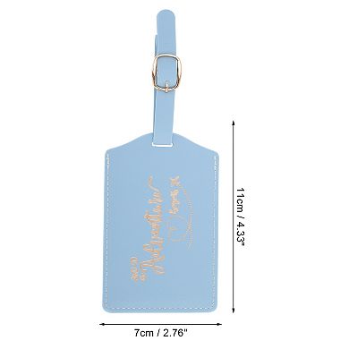 1 Pc Hot Stamping Adventure Luggage Tag for Travel