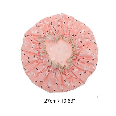 1 Pc Reusable Birds Pattern Shower Cap for Shower