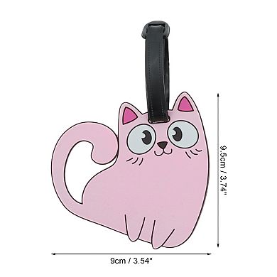1 Pc Cat Pattern Luggage Tag for Travelling