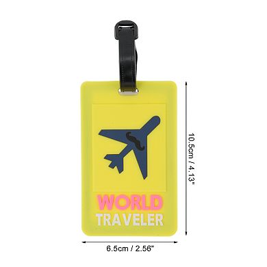 1 Pc Plane Pattern Luggage Tag for Travelling