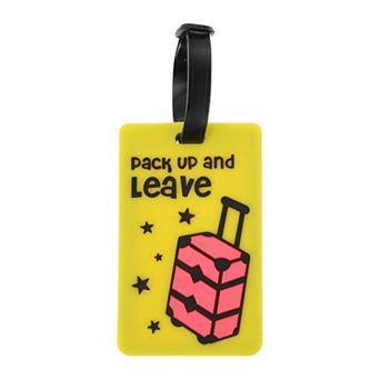 1 pc Trolley Case Pattern Luggage Tag for Travelling