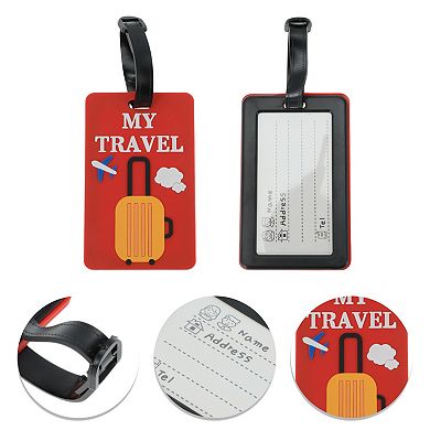 1 Pc Suitcase Airplane Pattern Luggage Tag for Travelling