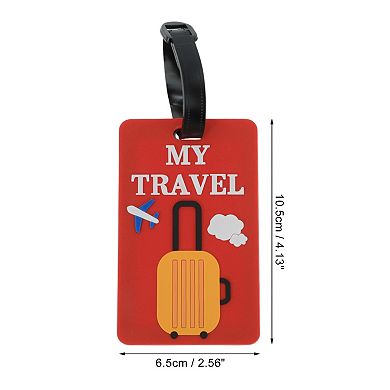 1 Pc Suitcase Airplane Pattern Luggage Tag for Travelling