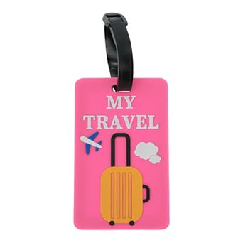 1 pc Suitcase Airplane Pattern Luggage Tag for Travelling