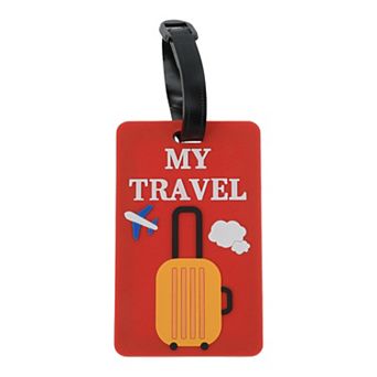 1 pc Suitcase Airplane Pattern Luggage Tag for Travelling