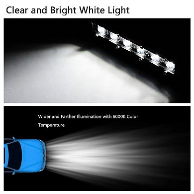 Ultra Slim 7″ LED Work Light Bar for Truck & Boat