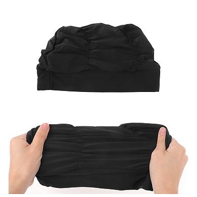 Pleated Style Swim Cap 5.91"x9.25" 1 Pc