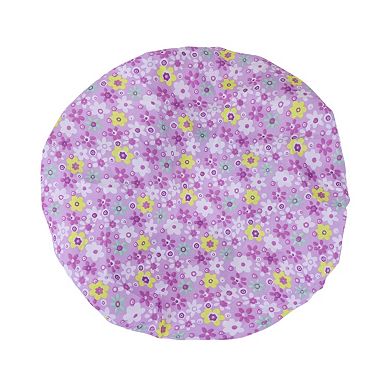 1 Pc Ditsy Floral Double Layer Shower Cap for Bathroom