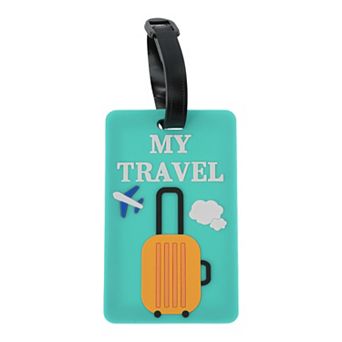 1 pc Suitcase Airplane Pattern Luggage Tag for Travelling