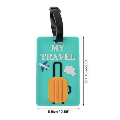 1 Pc Suitcase Airplane Pattern Luggage Tag for Travelling