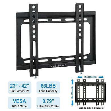 Fixed TV Wall Mount Bracket for 2342" Flat TVs, VESA 200×200