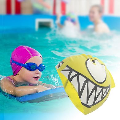 Waterproof Cartoon Fish Pattern Swim Cap for Child 1 Pc