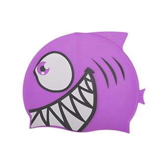 Waterproof Cartoon Fish Pattern Swim Cap for Child 1 pc