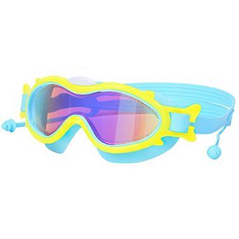 Kids Pool Goggles Leakproof Anti-Fog with Ear Plugs