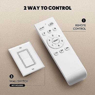 Moooni 48" Industrial Black Ceiling Fan with Light Retractable Fandelier with Remote Control No Bulb