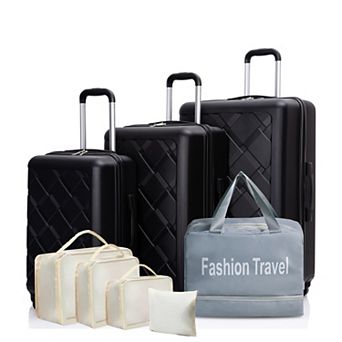 ELEMENT ACE Lightweight Hardshell Luggage Set with Storage & Handbag for Organized Travel