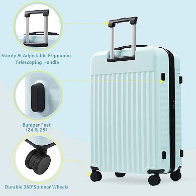 ELEMENT ACE 5-Piece Expandable Hardside Luggage Set with Spinner Wheels and TSA Lock