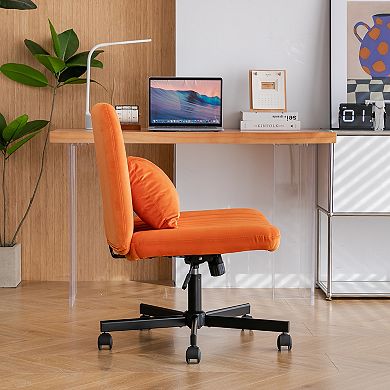 GOODSILO Ergonomic Cross-Back Office Chair with Adjustable Height and Tilt Mechanism