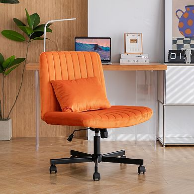 GOODSILO Ergonomic Cross-Back Office Chair with Adjustable Height and Tilt Mechanism