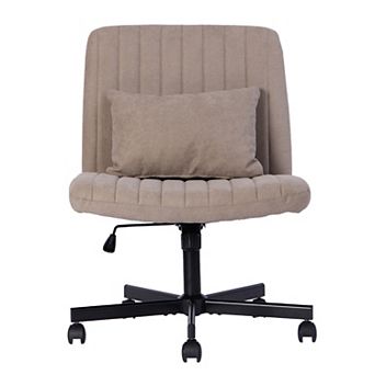 GOODSILO Ergonomic Cross-Back Office Chair with Adjustable Height and Tilt Mechanism