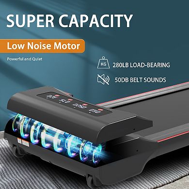 ELEMENT ACE Compact Under Desk Walking Treadmill with Remote Control and LED Display