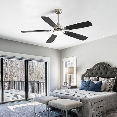 ELEMENT ACE Modern 52 Inch DC Motor Ceiling Fan with LED Light and Remote Control