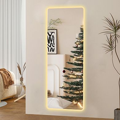 ELEMENT ACE LED Wall Mounted Vanity Mirror, Full Length, Stepless Dimming, Rounded Corners