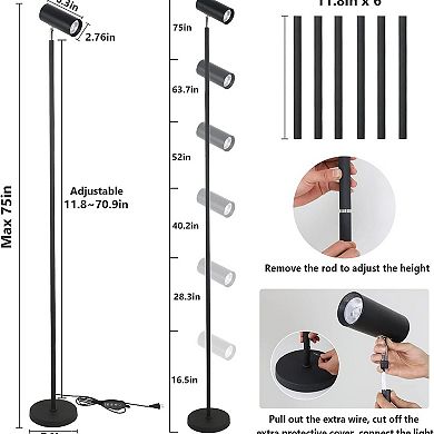 ELEMENT ACE Adjustable Full Spectrum Indoor Plant Growth Lamp with Timer