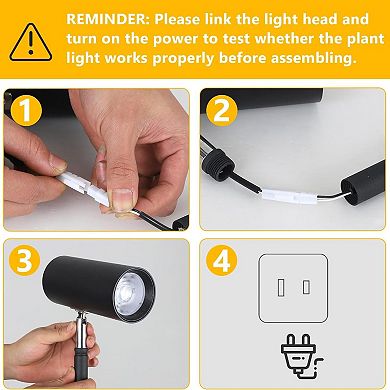 ELEMENT ACE Adjustable Full Spectrum Indoor Plant Growth Lamp with Timer