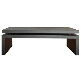 GOODSILO Modern Floating Top Wood Coffee Table with Sleek Design for Living Room Spaces