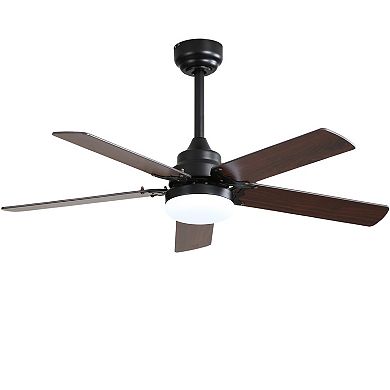 ELEMENT ACE 42" Modern Ceiling Fan with LED Light, Remote Control & Reversible DC Motor