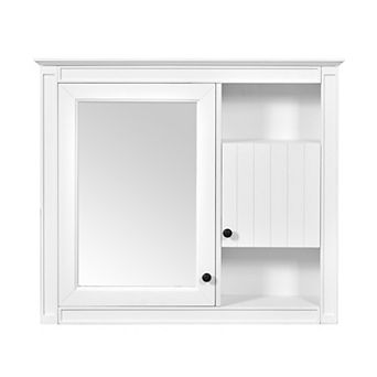 ELEMENT ACE 32 Inch Wall Mounted Bathroom Mirror Cabinet with Adjustable Shelves Storage