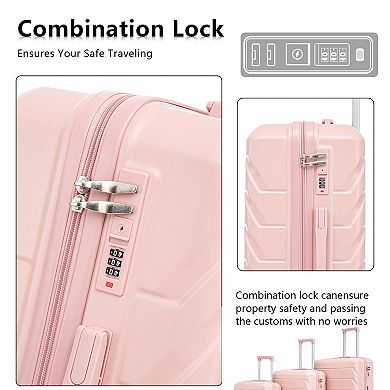 ELEMENT ACE ABS Spinner Wheel Luggage Set with Combination Lock